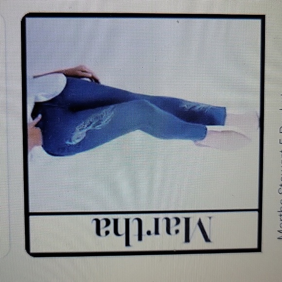 Martha Stewart jeans embroidered ankle blue jeans 5 pocket style size 8 EUC… - Picture 4 of 11